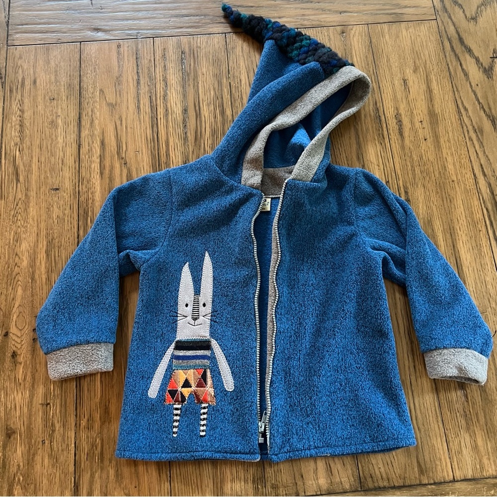 NWT Tuff Kookooshka fleece bunny jacket for boy or girl, size 6
